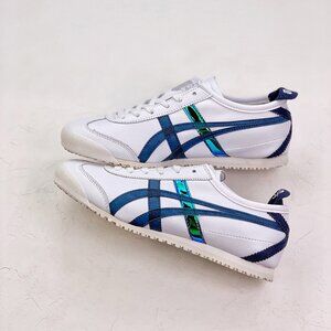 Onitsuka Tiger Mexico 66 White And Dark Blue Sneakers